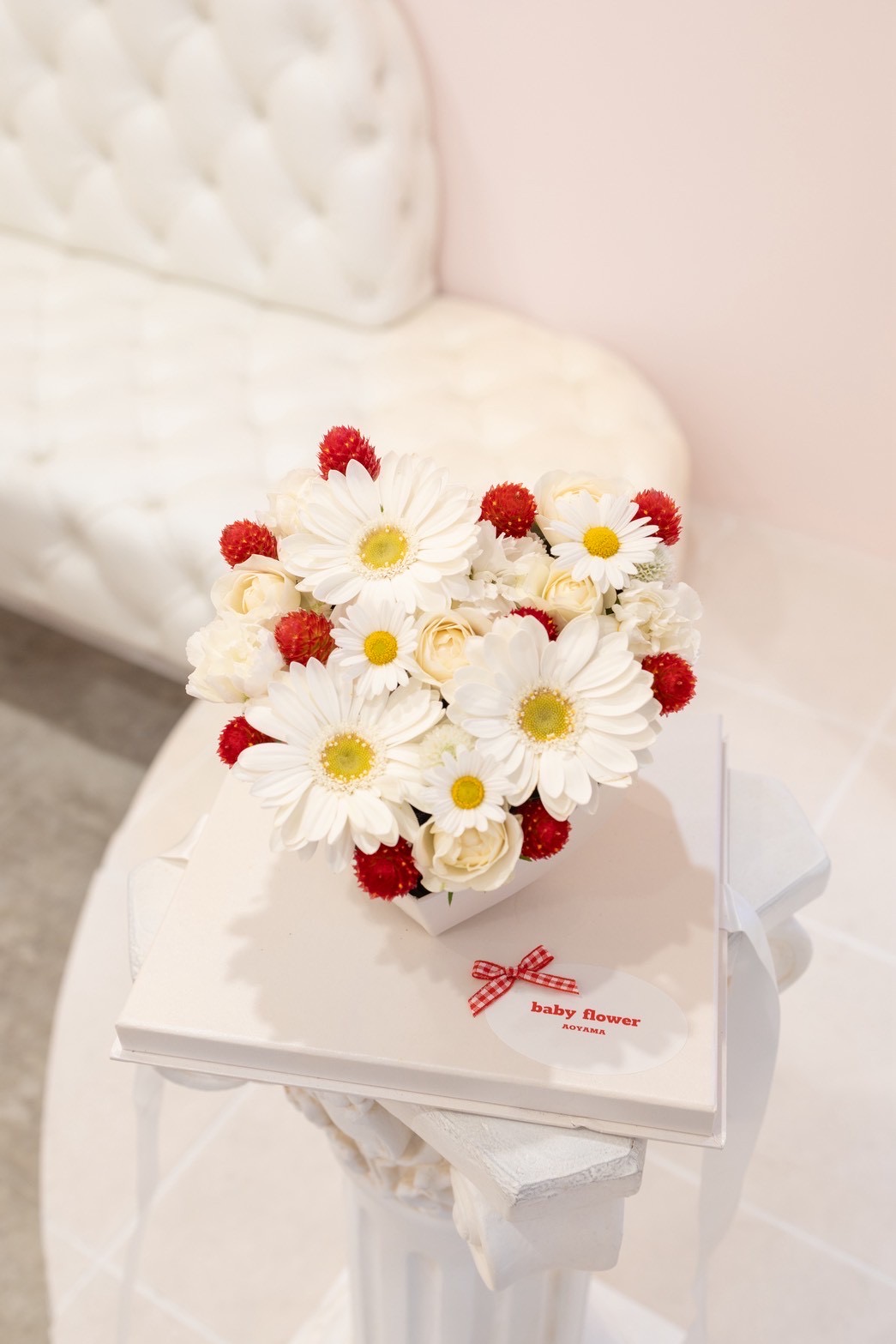 ハートアレンジメント | ベビーフラワー(babyflower)表参道・青山のかわいいフラワーギフト